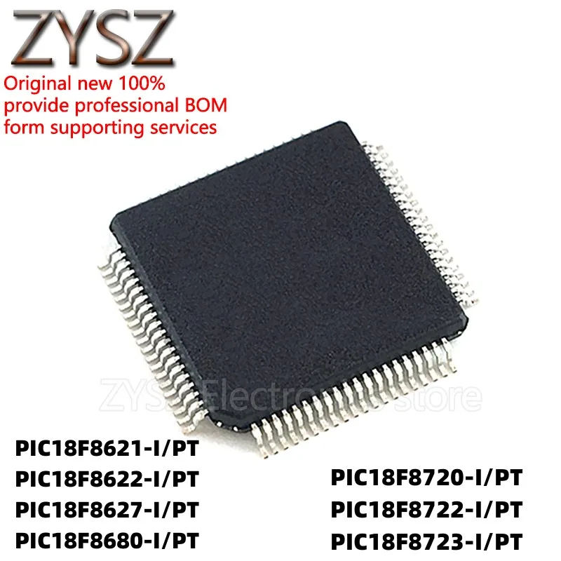 

1PCS PIC18F8621-I/PT 8622 8627 8680 8720 8722 8723 E/PT T QFP80