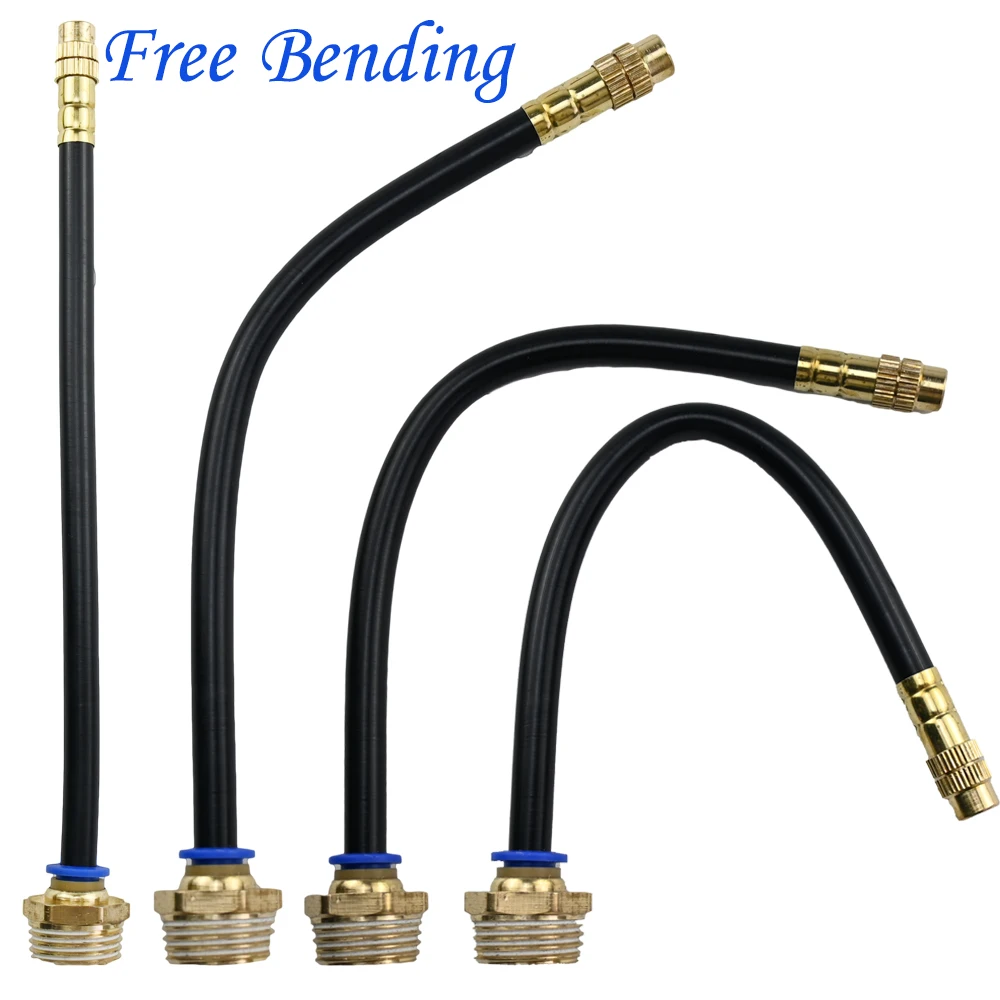 1/2 Male Thread 20MM Connector With 20CM/30CM/50CM Free Bending Nozzles For Outdoor Patio Terrace Misting Cooling 5 Sets