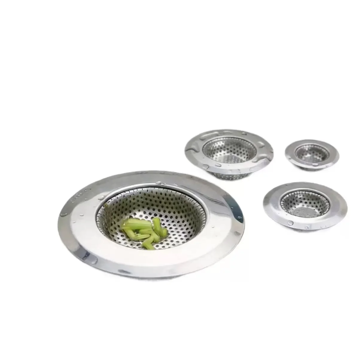 Stainless Steel Sink Filter Mesh Shower Floor Drain Hair Catcher Stopper Food Slag Drainer for Kitchen Bathroom Accessories