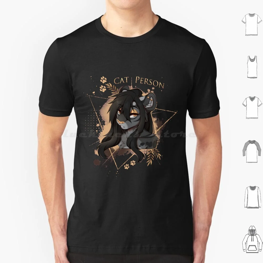 Cat Person T Shirt 6xl Cotton Cool Tee Teranen Furry Anthro Cat Finland