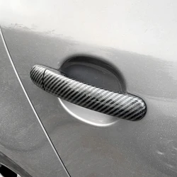 Carbon Fiber Style / ABS Chrome Car Exterior Door Handle Covers Accessories For VW Golf 5 MK5 Rabbit 2005 2006 2007 2008 2009