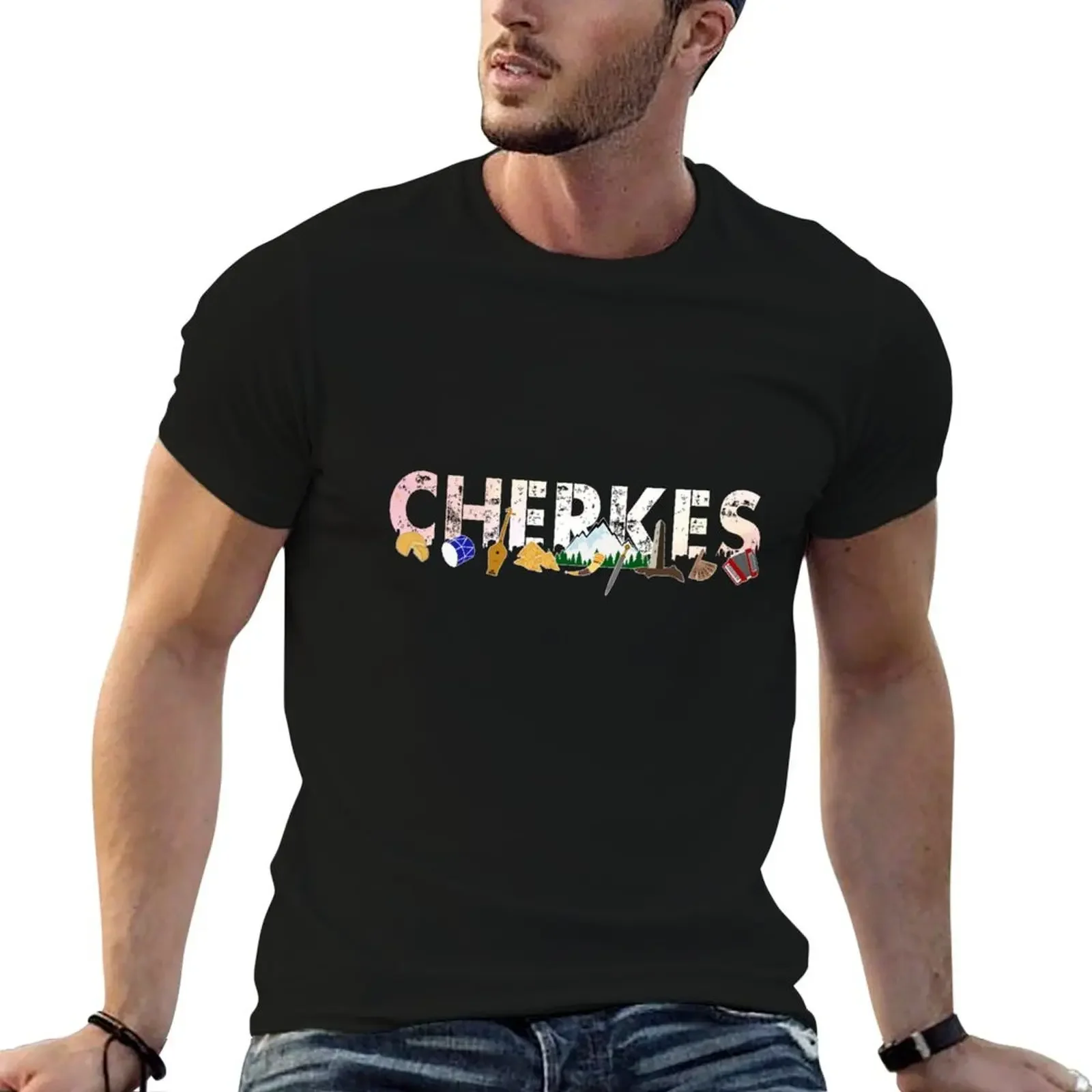 

Cherkes in our heart T-Shirt sublime graphic t shirt vintage shirts graphic tee for a boy mens fashion