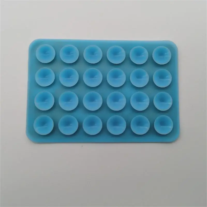 Double Side Silicone Suction Pad For Mobile Phone Fixture Suction Cup Backed Adhesive Silicone Rubber Sucker Pad For Fixing