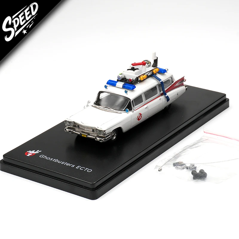 

YS NEW Ghostbuster 1:64 Miller Meteor 1959, Ecto-1, литая под давлением модель автомобиля, коллекция игрушек