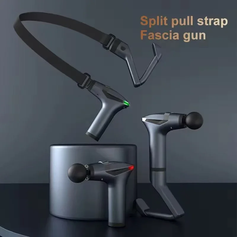 

Hot Selling Multifunctional Muscle Relaxation Long-handle Massage Gun Remission Deep Tissue Percussion Body Electric Massage Gun