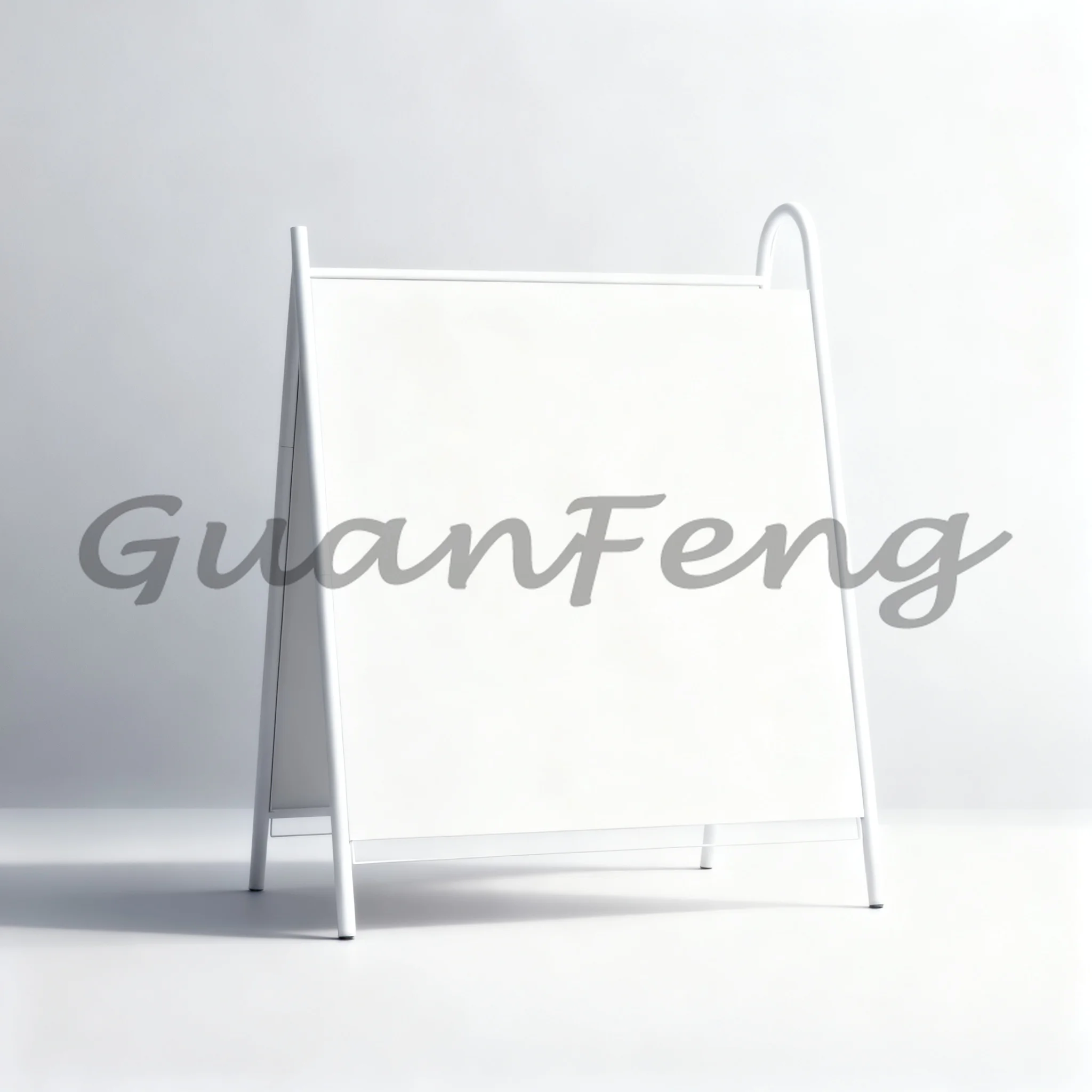 Mobile Vertical Metal Floor Sign Stand, Creative Entrance Display Billboard Rack for Coffee Shop Retail Store Advertising