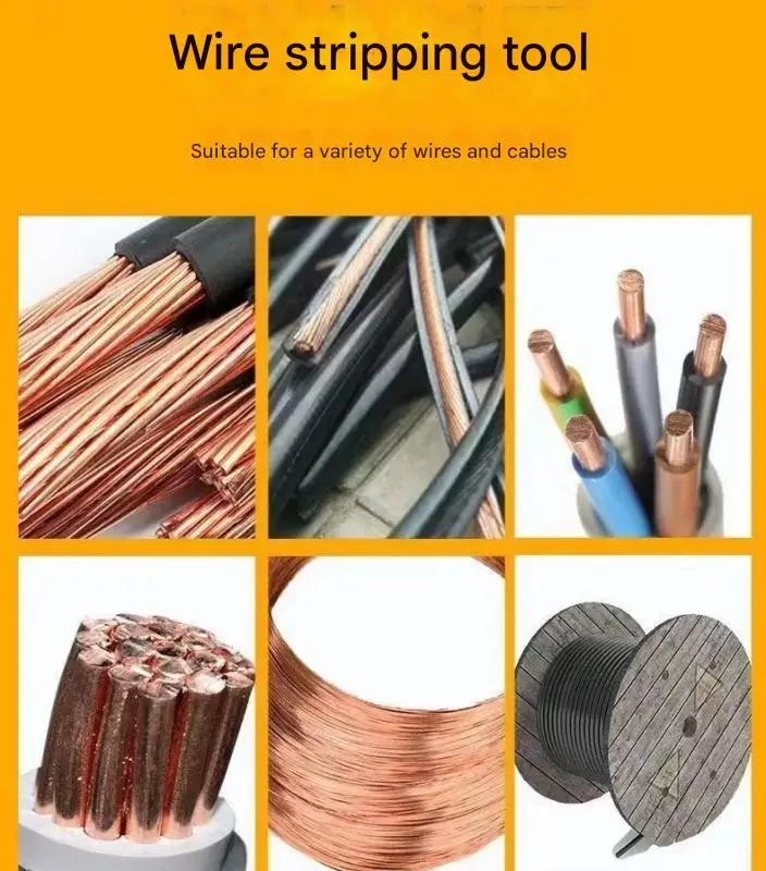 Electric Scrap Copper Recycling Small Cable Wire Stripping Equipment Multicore Wire Cutting Stripping Machine