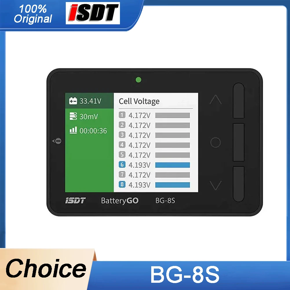 

ISDT BattGo BG-8S - Smart Battery Checker & Balancer, Receiver Tester with Quick Charge