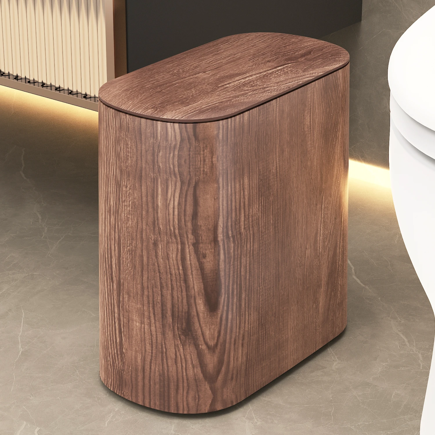 

Мусорное ведро с мраморной текстурой большой вместимости для кухни и ванной, узкое, для гостиной, специального назначения, для туалета, тонкое, для мусора