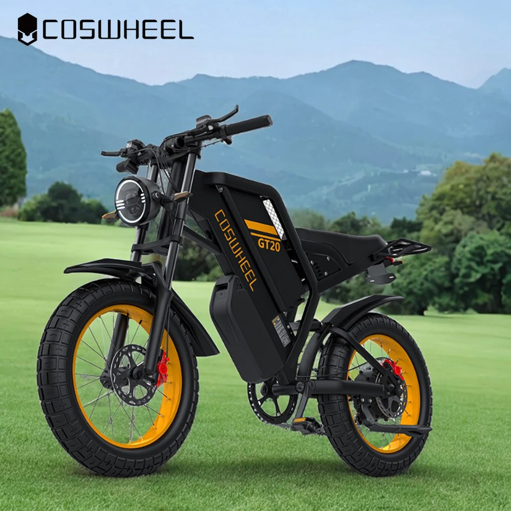 COSWHEEL GT20 Max Electric Motorcycles 2000W Brushless Gearless Motors 60V40AH Lithium Battery Speed 70Kmh Adult Off Road Ebike view 6