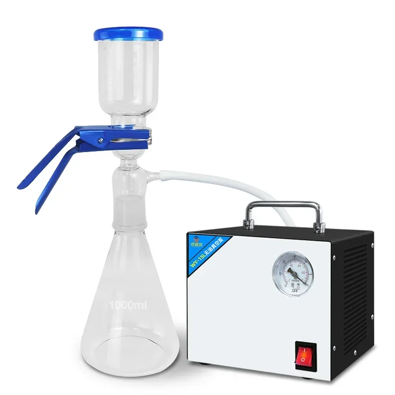 

DXY 250ml-5000ml Oil-free Vacuum Pump Laboratory Portable Pumping And Filtration Unit Pump + Sand Core Filter Silent Mini