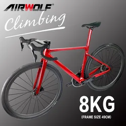 Airwolf T1100 Carbon Gravel Frame Disc Brake Max Tire 700C*38c Internal Cable Gravel Bicycle Frameset Road Bike Frame Cyclocross