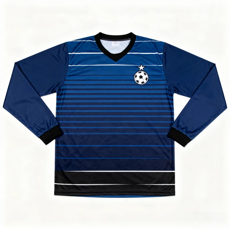 

3D Printed Stylish Long - Sleeve Soccer Jerseys with Dynamic Football Motifs & Patterns – A Perfect Pick for Soccer Fans