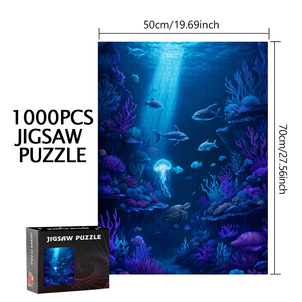 500pcs/1000pcs High-Quality Jigsaw Puzzle | Portable Cardboard Puzzle for Birthday, Halloween, Christmas, Thanksgiving, Easter