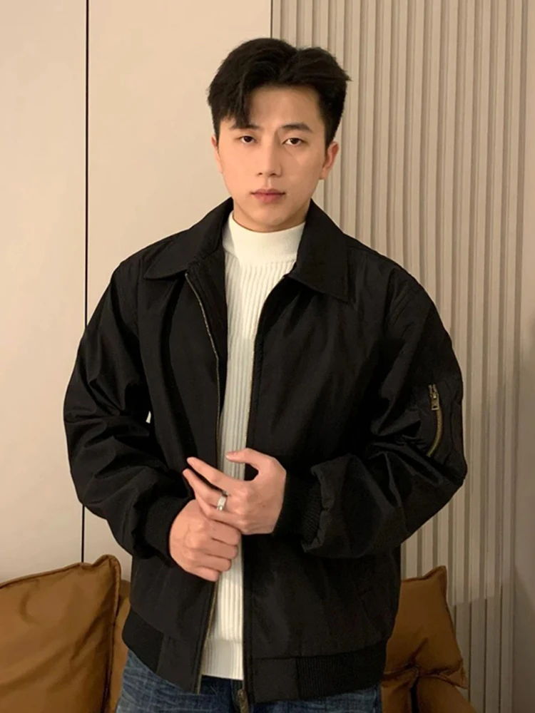 

Мужская куртка Bla American Workwear Flight Jaet для весны и осени, стиль Cleanfit, с коротким рукавом, на молнии, из полиэстера и нейлона.