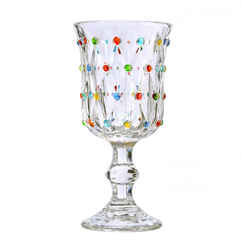 

Stock Thickened Creative Medieval Red Wine Glasses