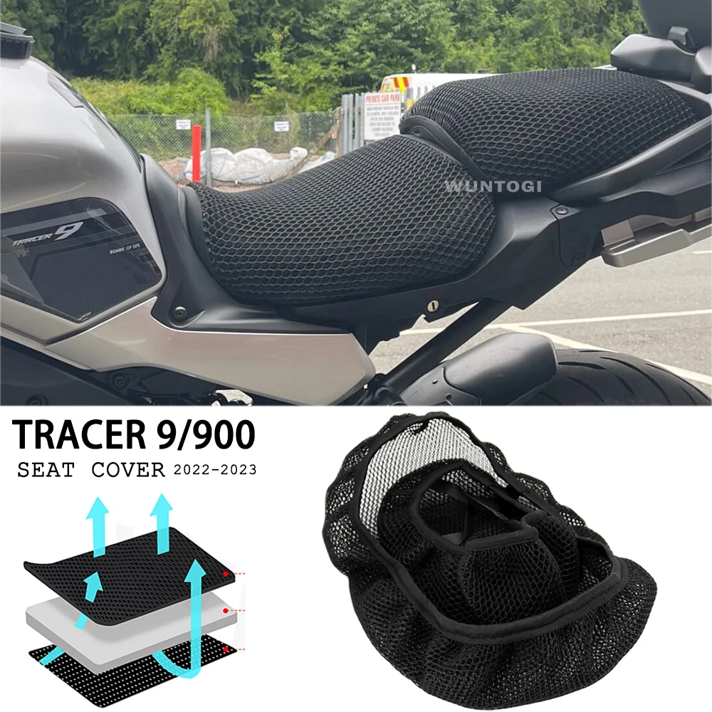 For Yamaha Tracer 9 Tracer9 Tracer 900 2022 2023 New Motorcycle Accessories Seat Covers Seat Protect Cushion 3D Mesh Seat Cover