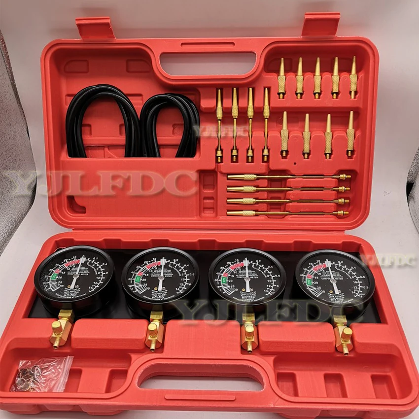 Vacuum Carburetor Synchronizer Carb Tools Accessories sync 4 Gauge Set with Rubber Hose Vacuum Balancer Meter Kit For Motorcycle