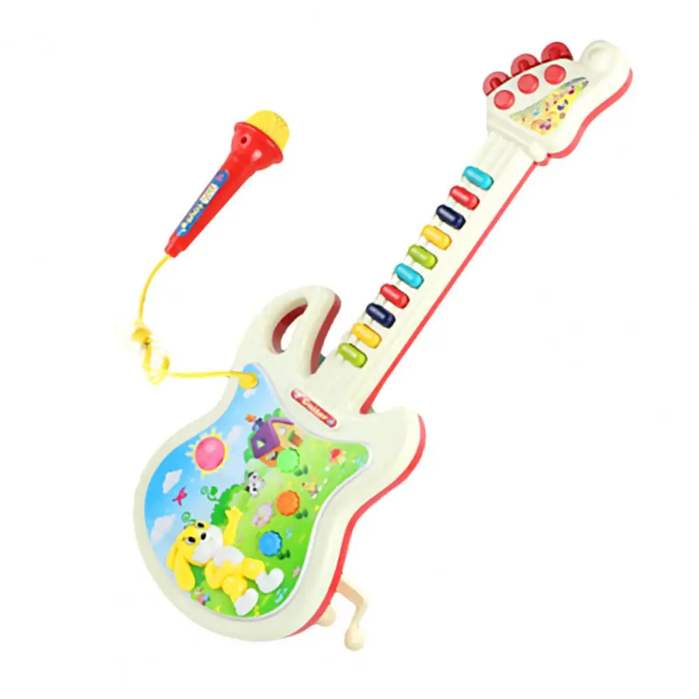 Kids Guitar Toy Educational Guitar Toy Educational Musical Instruments Set for Kids Mini Ukulele Electric Piano Guitar Toy