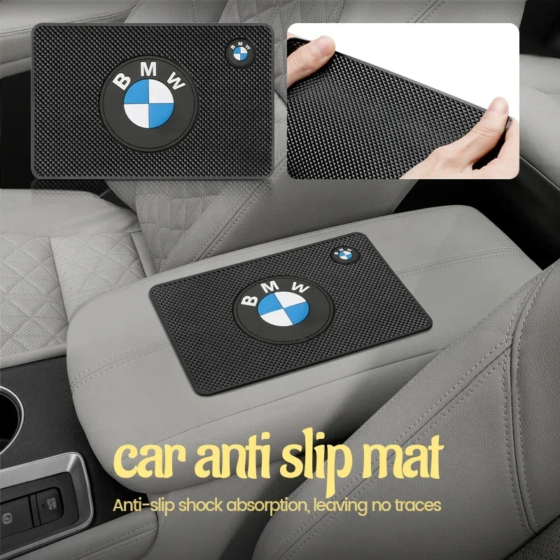 1Pcs Phone Holder Anti-skid Pad Car Dashboard Silicone Non Slip Mat for BMW M Power Performance F10 F31 E36 E39 E87 E90 X3 X5