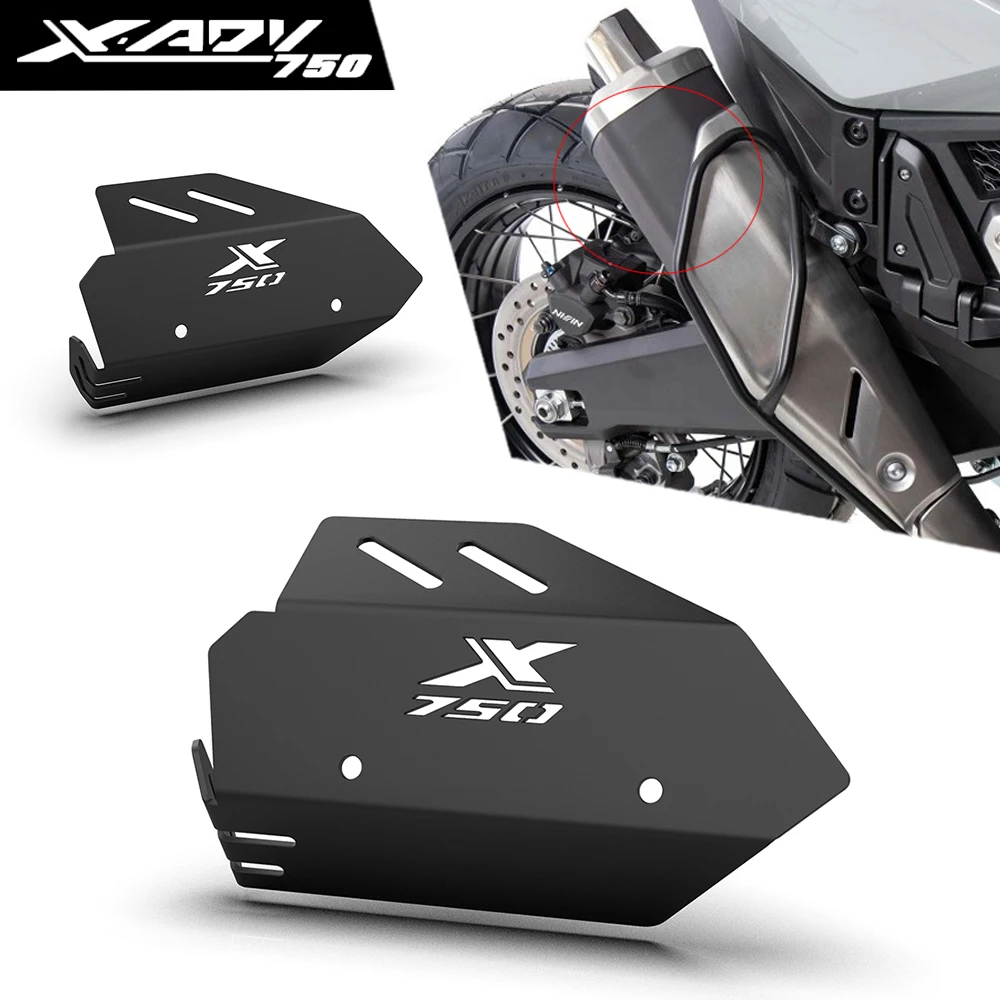 

XADV750 2024 Motorcycle CNC Exhaust Muffler Pipe Cover Guard Protector Heat Shield Kit For HONDA X-ADV 750 X-ADV750 2017-2023