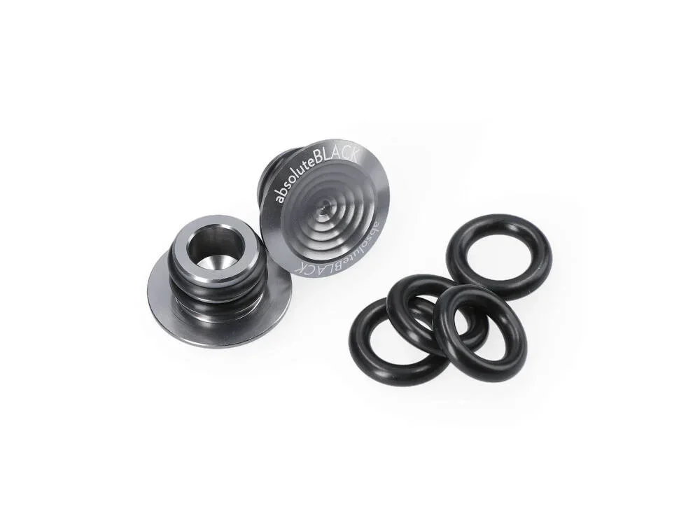 Enhance Your Bike's Aesthetics with Absolute Black Bar Plugs for MTB, Brompton and Road Bike