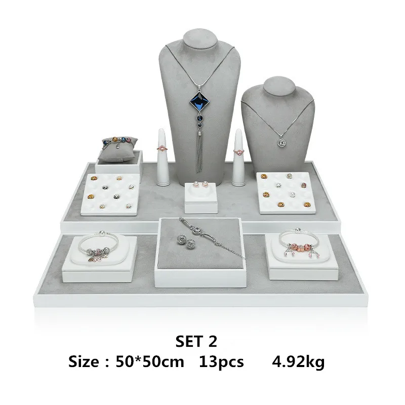 Jewelry Display Stand Set Shooting Stall Props Necklace Bracelet Display Table Paint Jewelry Display Table