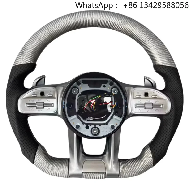 Carbon Leather Steering Wheel for Mercedes-Benz W176 W213 W211 W213 W221 W218  W204 W205 AMG W166 C63 E63 S63 G63 GT63