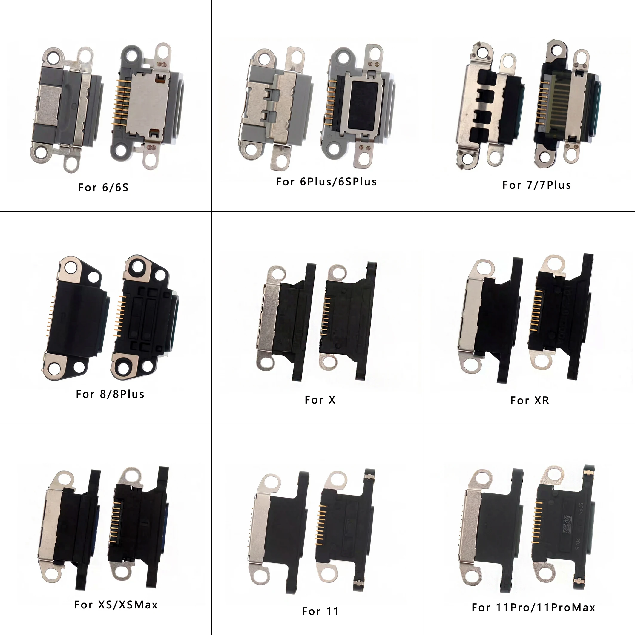 5pcs For Apple 6/7/8/X/XS/XSM/11/11Pro  Built-in tail plug  USB Interface Replacement Repair Part
