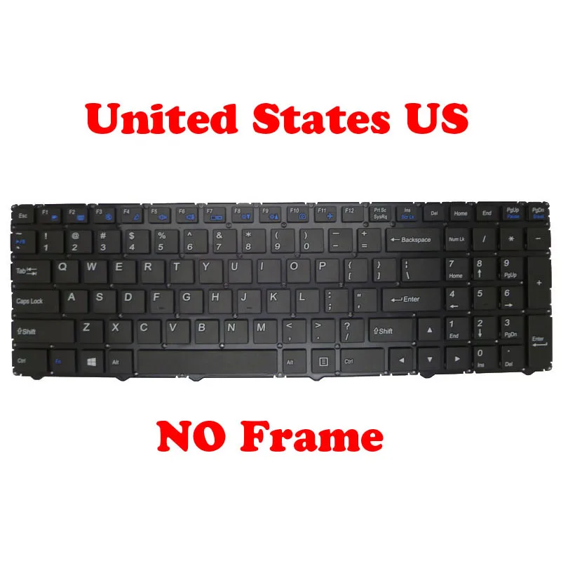 Laptop Keyboard For CLEVO WA50SFQ MP-13M13U4-430 6-80-WA501-010-1 MP-13M1300-4307 6-80-W95A3-010-1 United States US