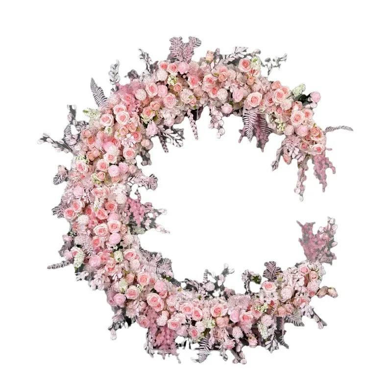 

background simulation, moon arch, background wall wedding, flower art background, marriage proposal flower art background