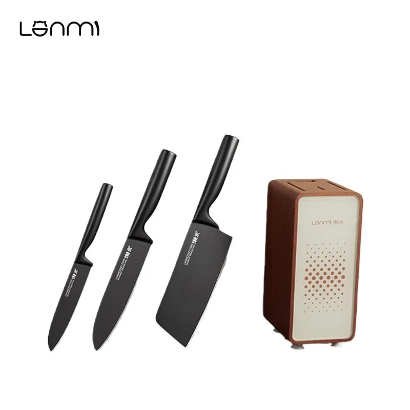 

LANMI 3-in-1 Knife Set Nocturne Series Chef's Knife Slicing Knife Fruit Knife 400 Stainless Steel Apartment Essential Knife Set