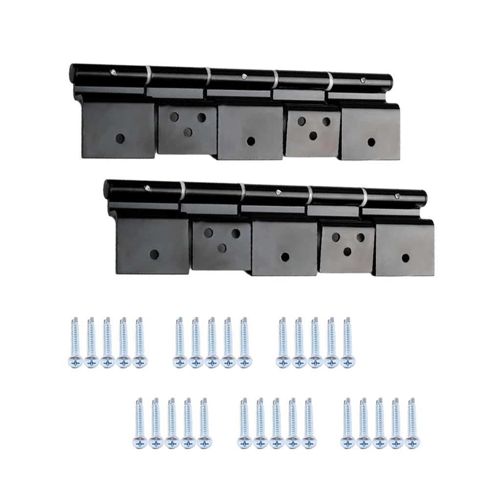 2Pcs RV Entry Door Friction Hinge Kit for 5th Wheel Travel Trailer No Gas Strut Needed Easy Install Door Hinge Set Black