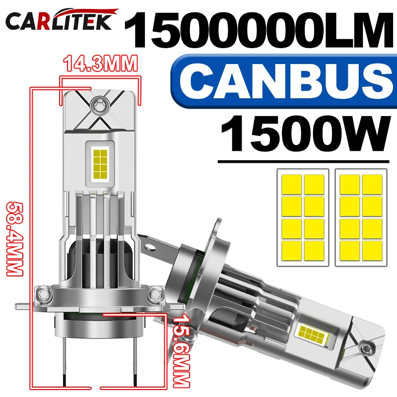 1500W Turbo H7 H4 L…