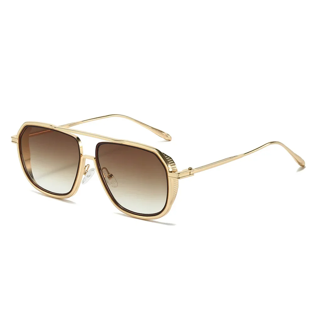 2025 New Full Frame Sunglasses for Men Square Fashion Women Glasses with Metal Leg and Hinger PC Lenses Sun Glasses