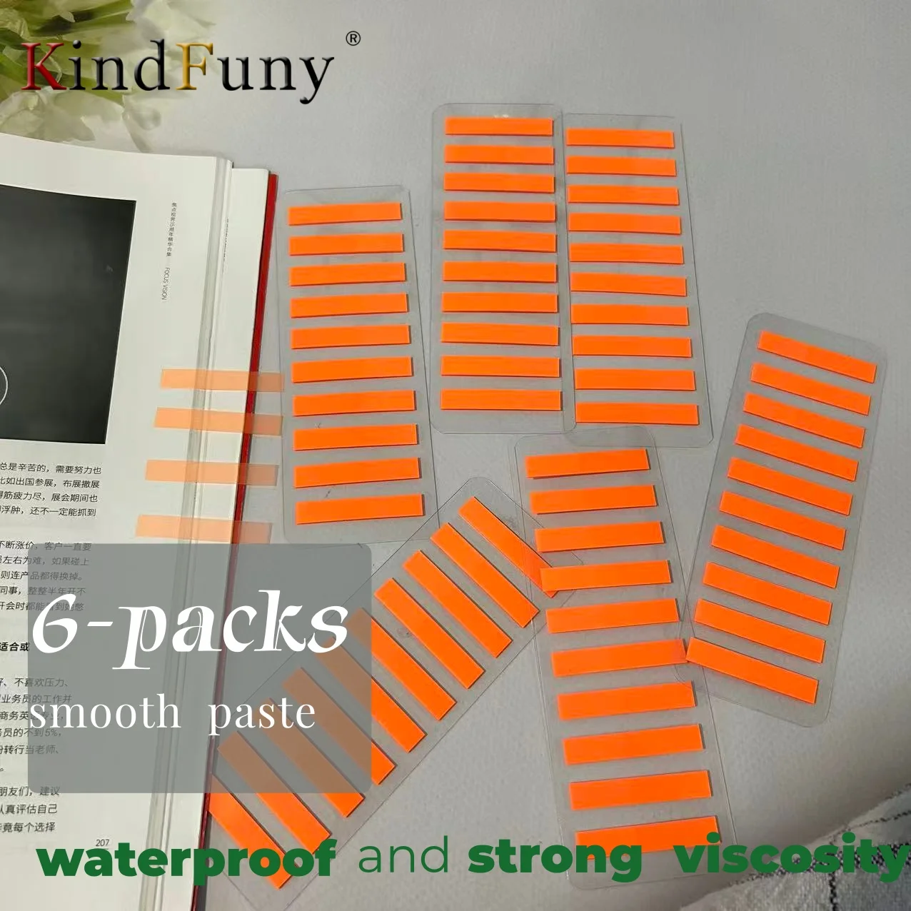 

6P ПЭТ-липка для заметок, самоклеящаяся книга с аннотами, блокнот, маркер для заметок, цветной храдиентный прозрачный блокнот для индекса, канцелярские принадлежности