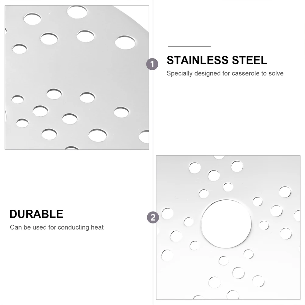 

Stainless Steel Heat Diffuser For Electric Stove Induction Cooker Camping Stovetops Pot Disc Simmer Plate Heat Conductor