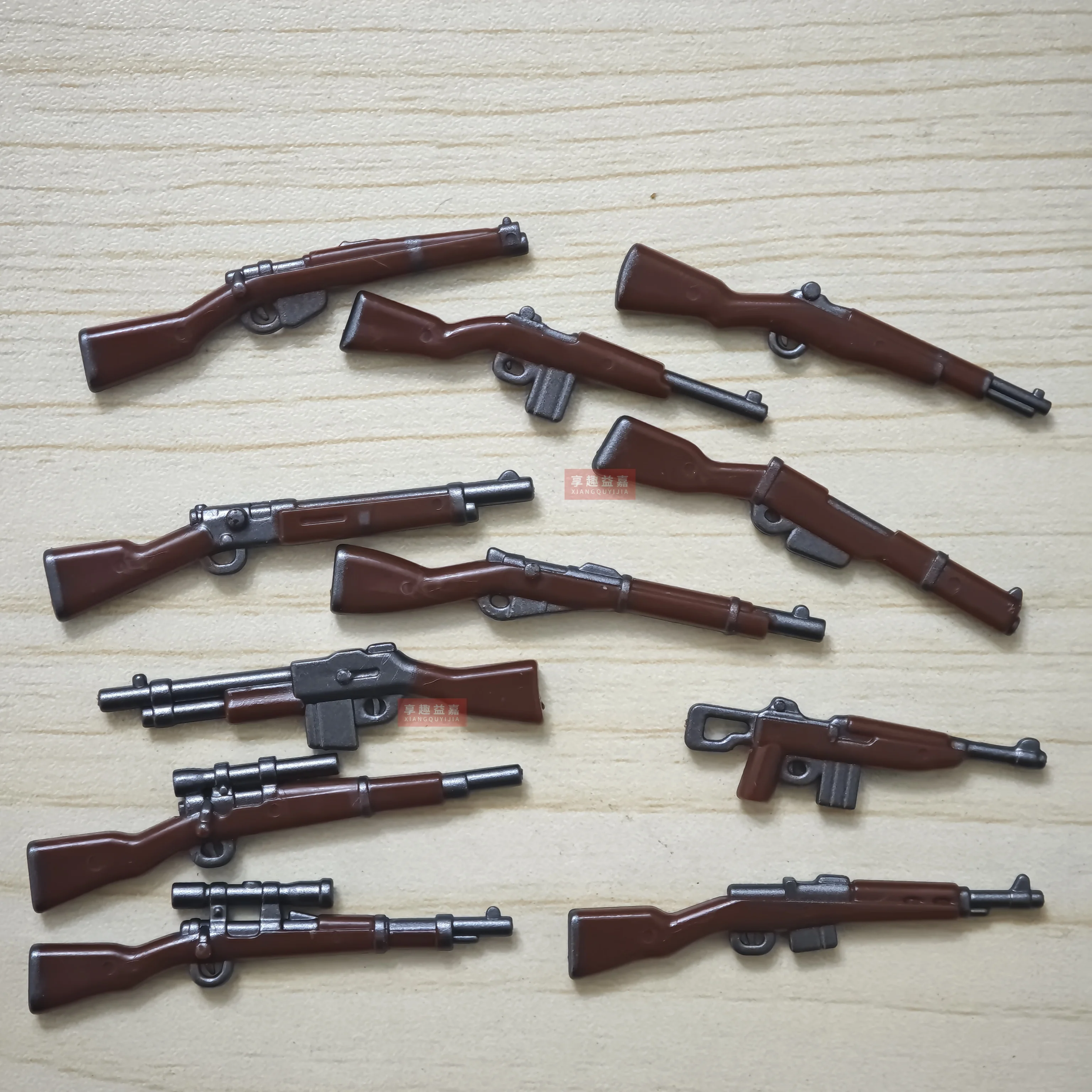Military WW2 Guns Soldier MOC SWAT City Playmobil Mini Action Figures Army Police German 98K Parts Building Bricks Toys - view 2
