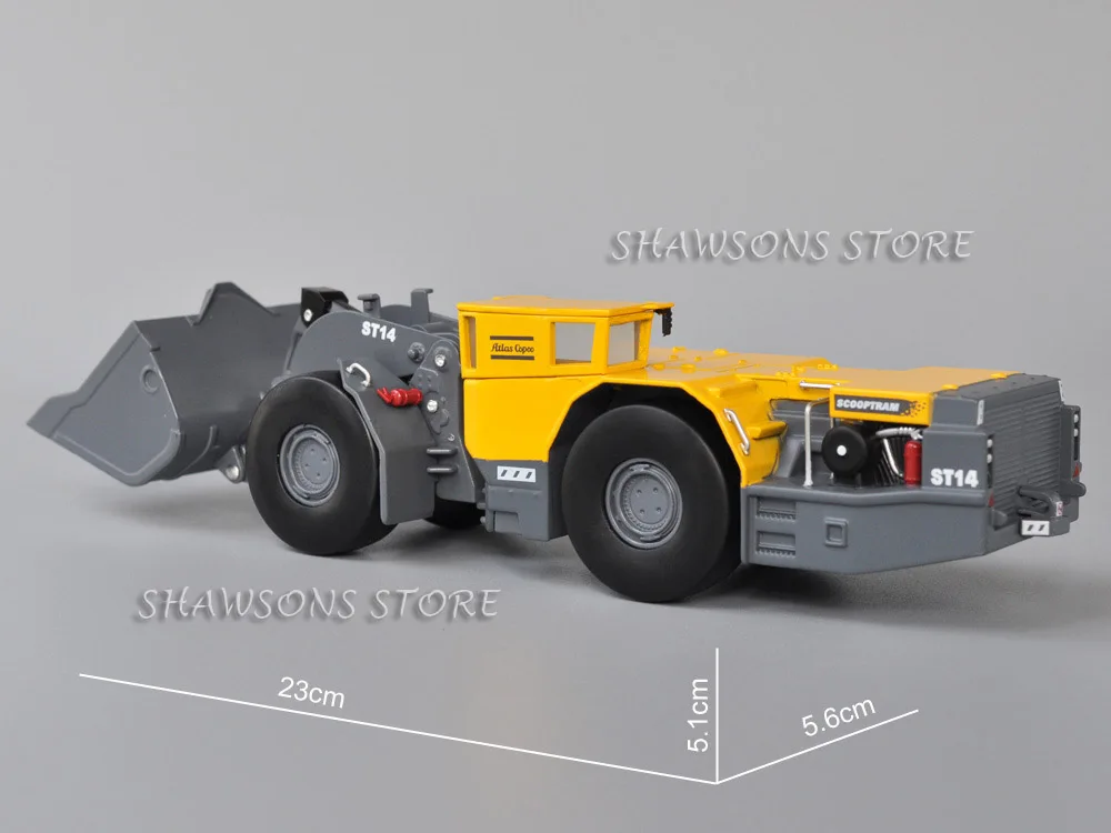 1:50 Scale Diecast Engineering Vehicle Model Toy Scooptram ST14 Underground Loader Miniature Replica