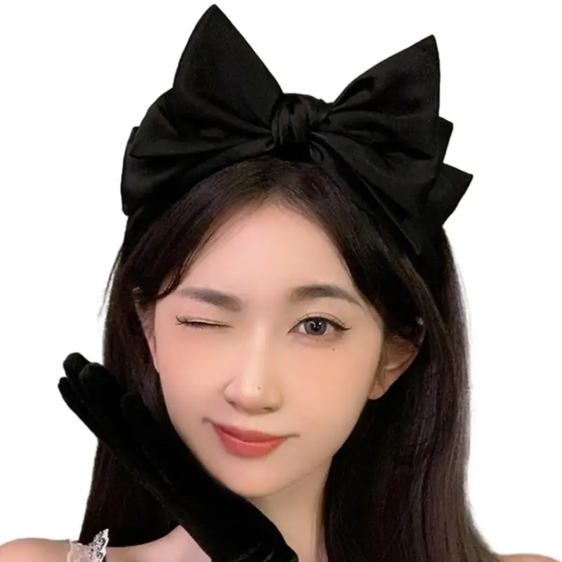 

A9BF SPA Wash Face Hairband Summer Woman Makeup Yoga Sports Oversized Headband