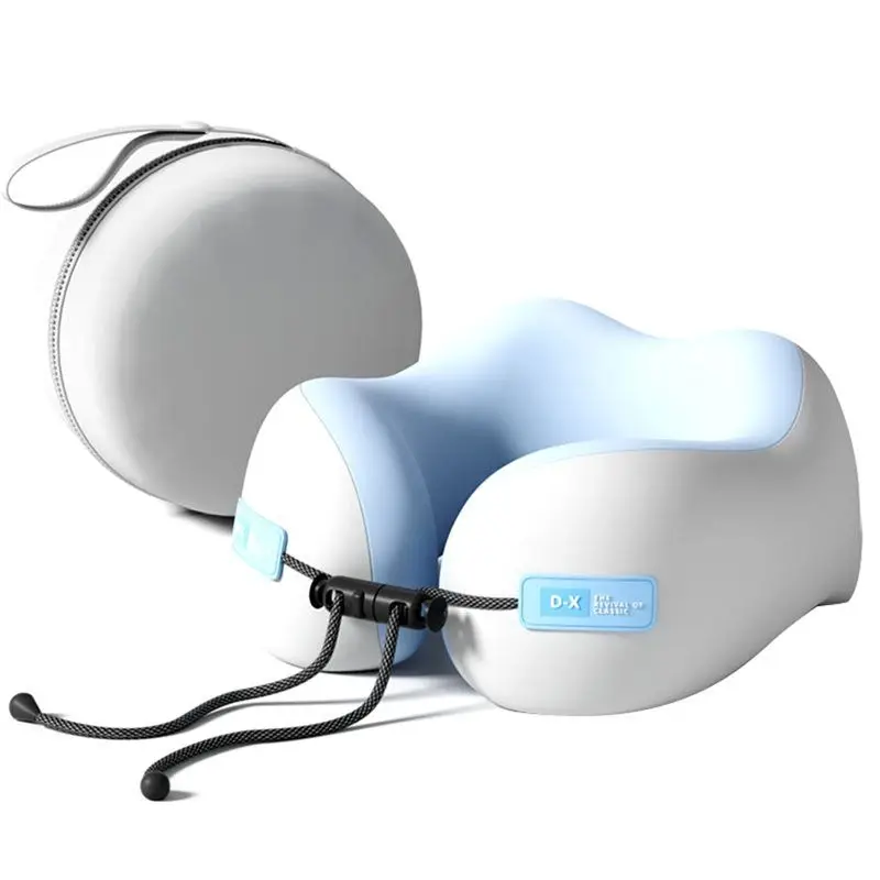 

AS60-Массажная подушка для шеи U-образная пена с эффектом памяти Уход за шейным отверстием для позвоночника Подушка для путешествий Мягкое постельное белье для сна Синий