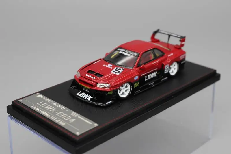 Street Weapon SW 1:64 Nissan skyline ER34 GT-R R34 Collection of die-cast alloy car decoration model toys