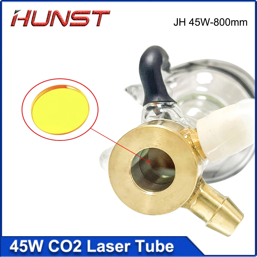 Hunst  45W JH CO2 Laser Tube Diameter 50mm Laser Lamp Length 800mm For Engraving Cutting Machine