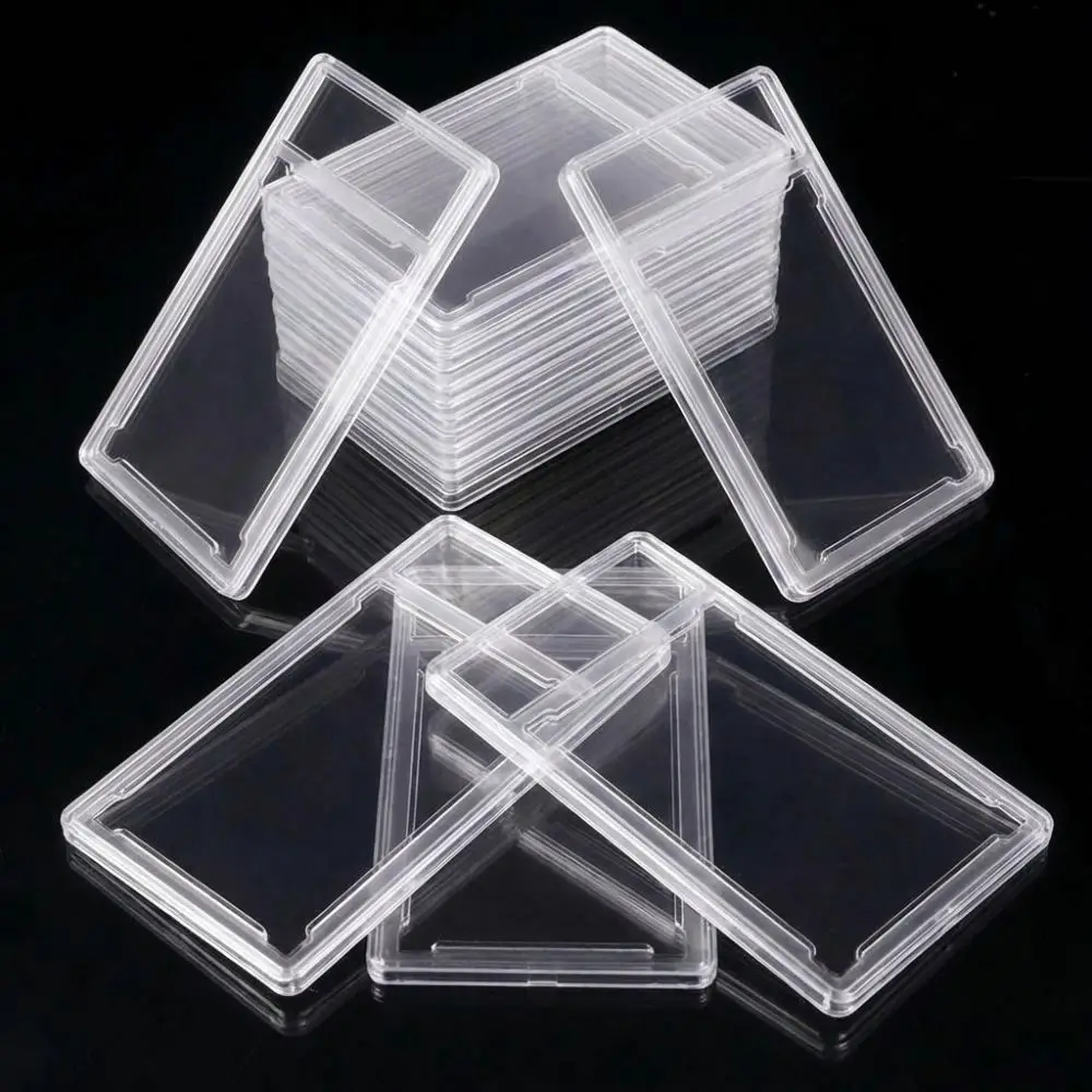 65×90mm 35PT Graded Card Case Transparent Removable Collectible Card Box UV Protection Durable Trading Card Protection Box