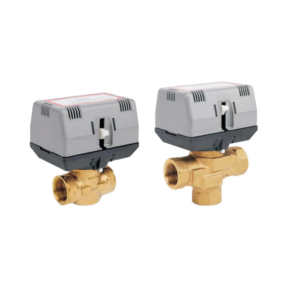 

Manufacturer wholesale price DN20 DN25 G3/4 Brass three-way ball valve for air conditioner fan coil water control system