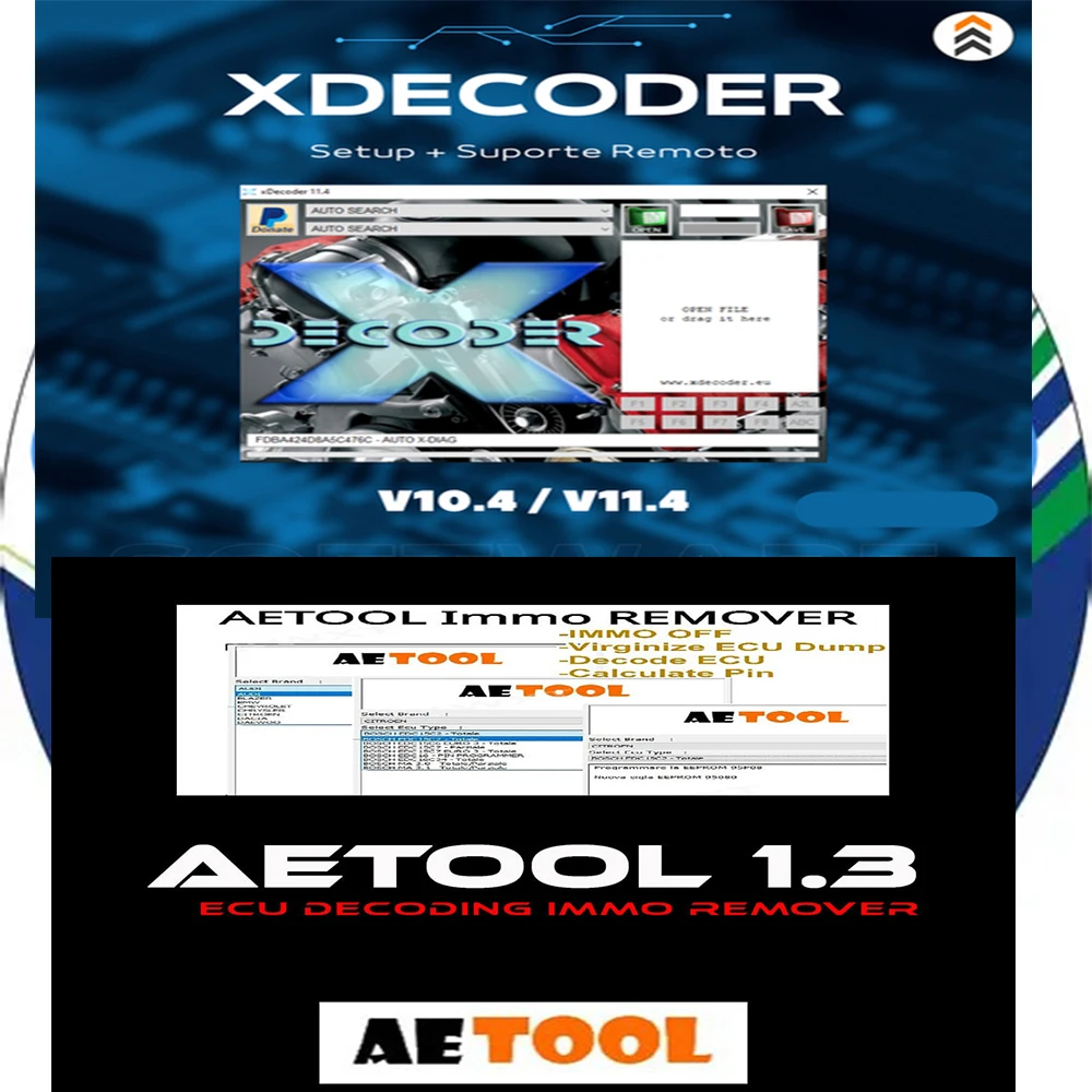 

2025Xдекодер 10,3 AETOOL IMMO REMOVER V1.3 AETOOL Immo Eeprom Off Программное обеспечение Virginize ECU Descarga Decodificación ECU Calcular PI