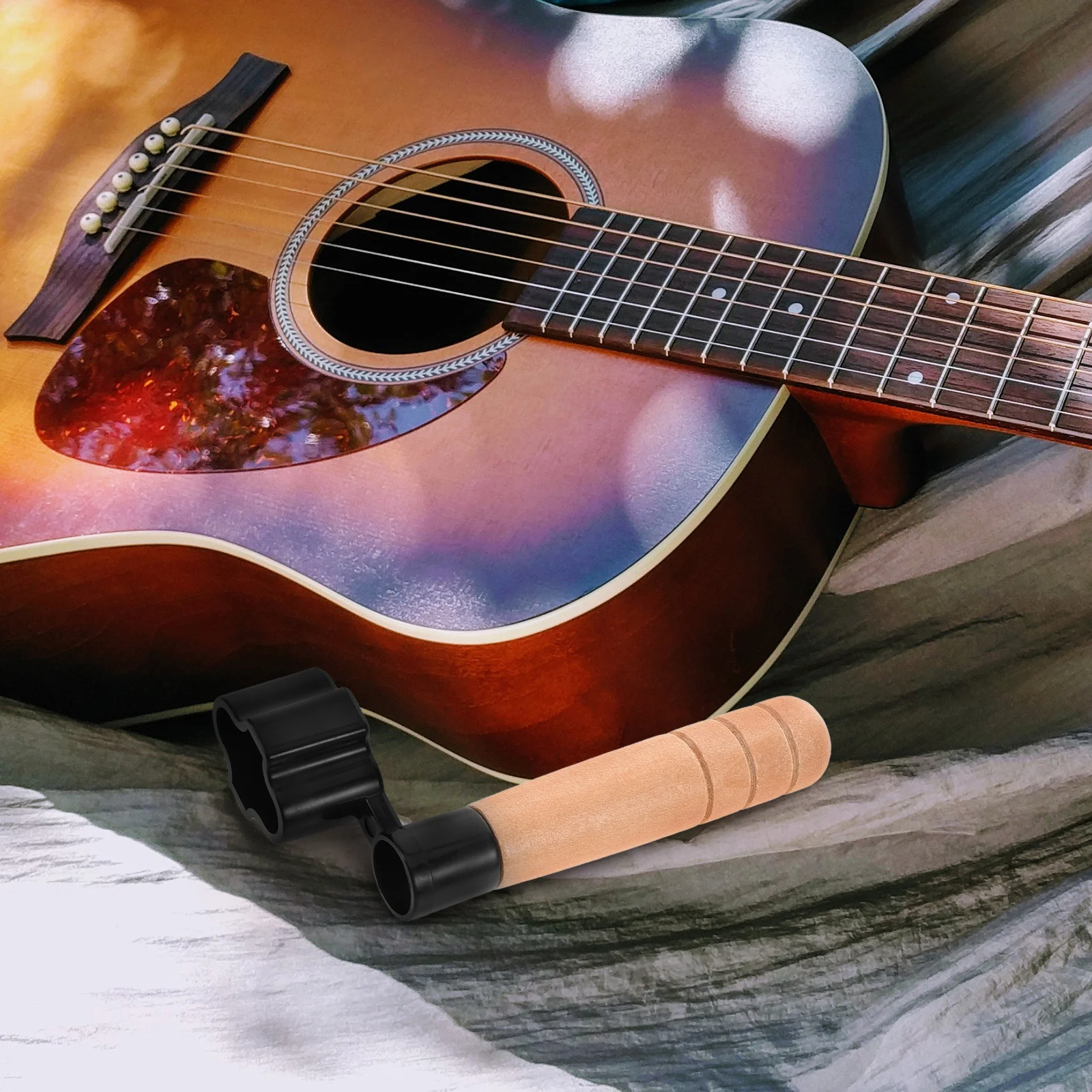 

Guitar String Winder Wood Handle Ergonomic Grip Peg Winder Tool Fast String Change Acoustic Electric Guitar Repair Tool