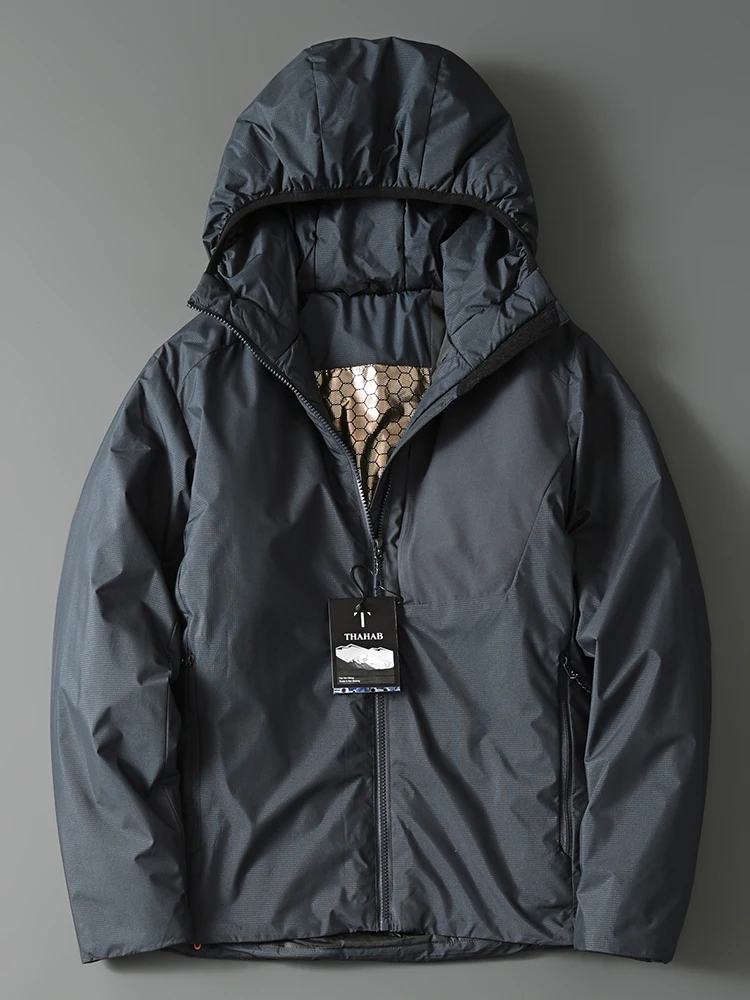 سترة رجالية مقاومة للبرد القاسي في الهواء الطلق مقاومة للرياح وتقنية التدفئة من الجرافين مملوءة بالقطن، طراز حضري عصري #2