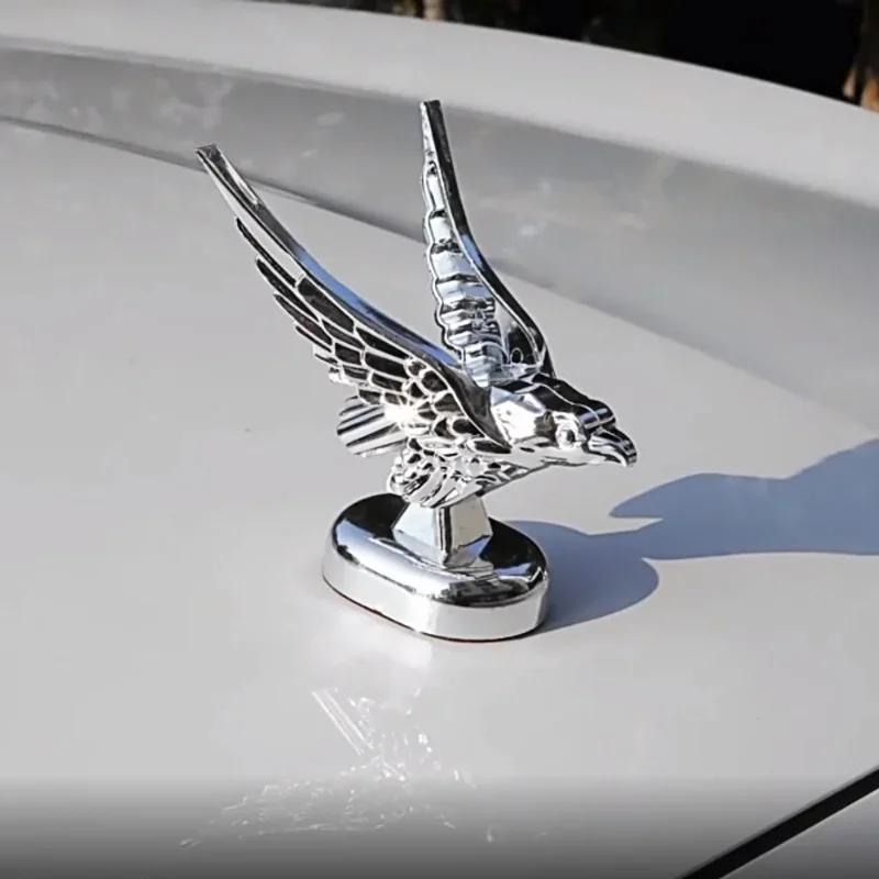 3D Car Eagle Emblem para a capa do motor, decoração do ornamento do carro, modificação do emblema, logotipos, acessórios de decoração exterior