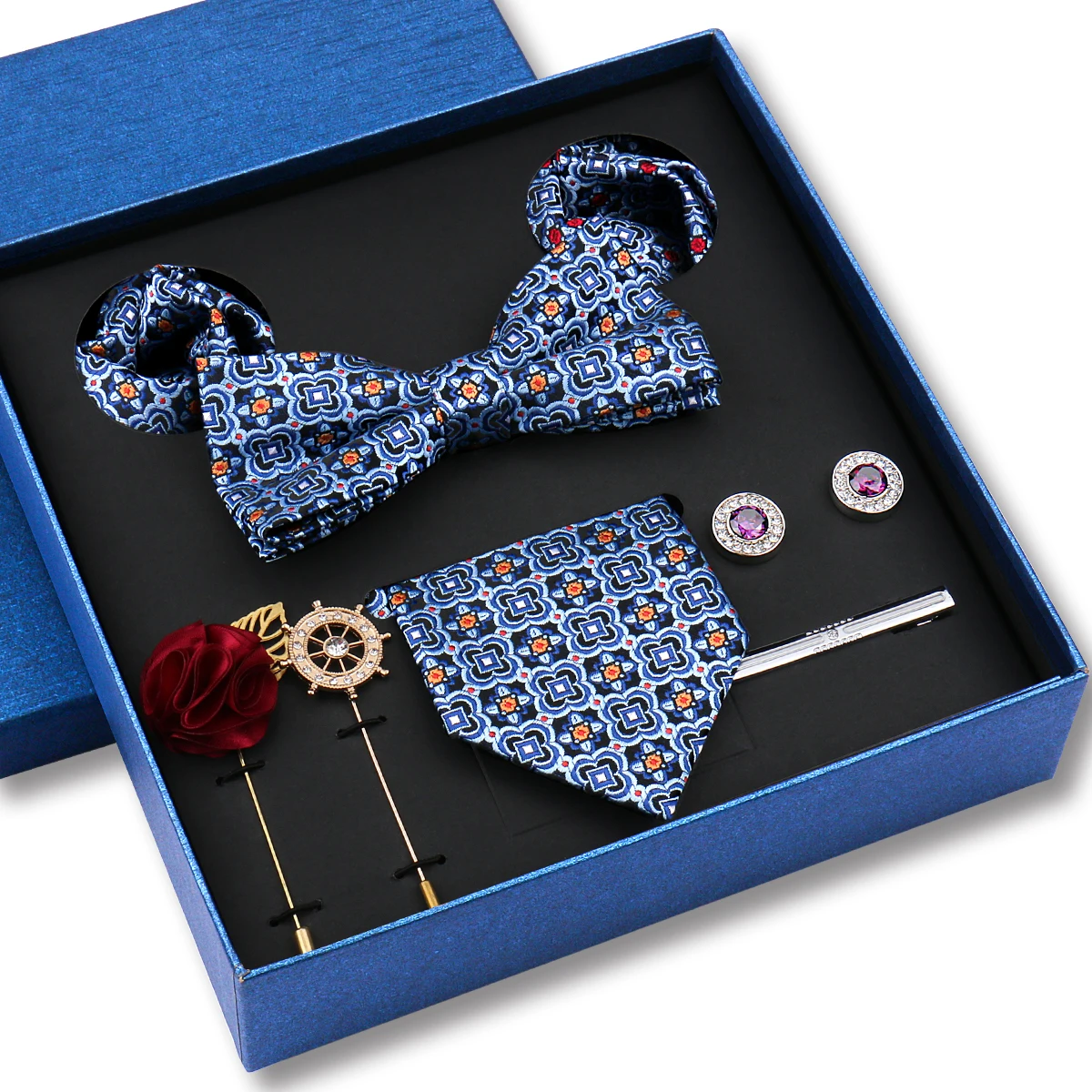 Men's Tie Set Gift Box Paisley - Cufflink Box Set recension och pris